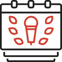 Calendar Icon symbol image for schedule or appointment vector