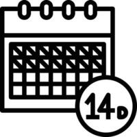 Calendar Icon symbol image for schedule or appointment vector