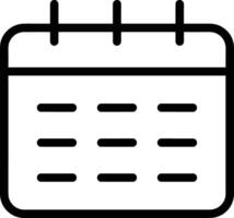 Calendar Icon symbol image for schedule or appointment vector