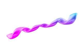 colorato 3d spirale su trasparente sfondo png
