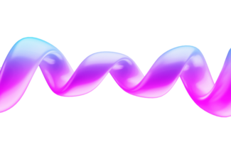 colorato 3d spirale su trasparente sfondo png