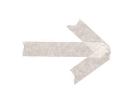 masking tape arrow object on transparent background png