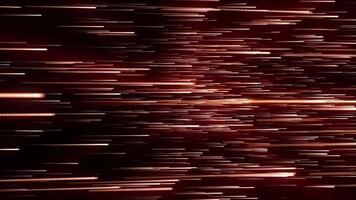 vetenskap. abstrakt Plats bakgrund av gyllene kometer flygande förbi. video