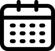 Calendar Icon symbol image for schedule or appointment vector