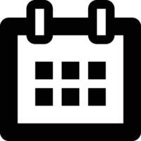 Calendar Icon symbol image for schedule or appointment vector