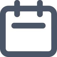 Calendar Icon symbol image for schedule or appointment vector
