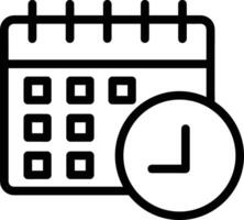 Calendar Icon symbol image for schedule or appointment vector