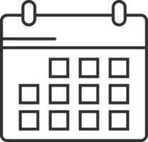 Calendar Icon symbol image for schedule or appointment vector