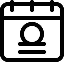 Calendar Icon symbol image for schedule or appointment vector