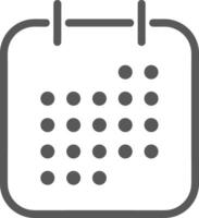 Calendar Icon symbol image for schedule or appointment vector