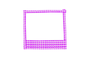 purple reflective tape frame, on transparent background png