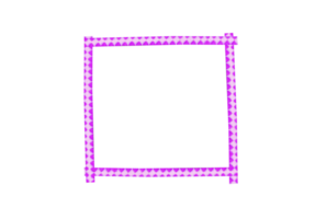 purple reflective tape frame, on transparent background png