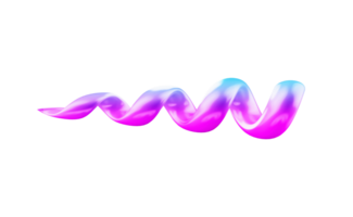 colorida 3d espiral em transparente fundo png