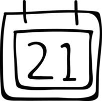 Calendar Icon symbol image for schedule or appointment vector