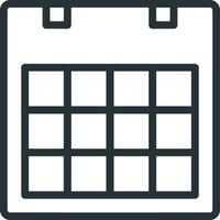 Calendar Icon symbol image for schedule or appointment vector