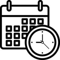 Calendar Icon symbol image for schedule or appointment vector