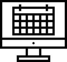 Calendar Icon symbol image for schedule or appointment vector