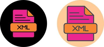 XML Icon Design vector