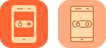 Unlock slide Icon Design vector