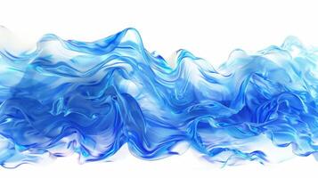 water wave Blue water wave abstract background isolated on white photo