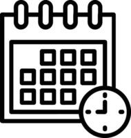 Calendar Icon symbol image for schedule or appointment vector