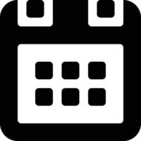 Calendar Icon symbol image for schedule or appointment vector