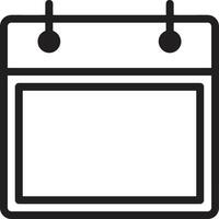 Calendar Icon symbol image for schedule or appointment vector