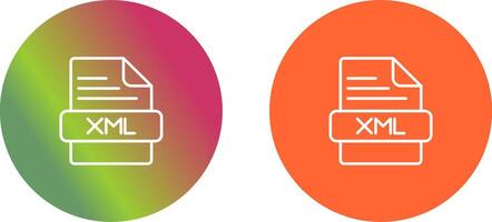 XML Icon Design vector