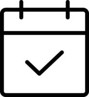 Calendar Icon symbol image for schedule or appointment vector