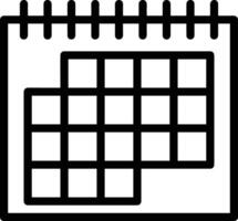 calendario icono símbolo imagen para calendario o cita vector