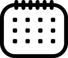 Calendar Icon symbol image for schedule or appointment vector