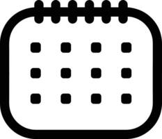 Calendar Icon symbol image for schedule or appointment vector