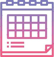 Calendar Icon symbol image for schedule or appointment vector