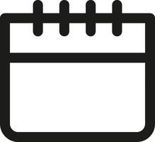 Calendar Icon symbol image for schedule or appointment vector