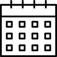 Calendar Icon symbol image for schedule or appointment vector