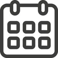 Calendar Icon symbol image for schedule or appointment vector