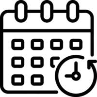 Calendar Icon symbol image for schedule or appointment vector