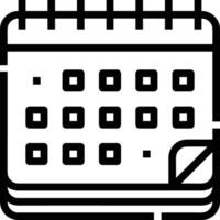 Calendar Icon symbol image for schedule or appointment vector