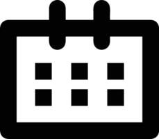 Calendar Icon symbol image for schedule or appointment vector