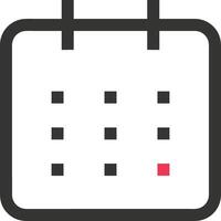 Calendar Icon symbol image for schedule or appointment vector