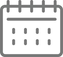 Calendar Icon symbol image for schedule or appointment vector