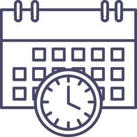 Calendar Icon symbol image for schedule or appointment vector