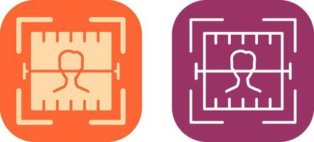 Face Scan Icon Design vector