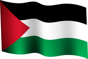 acenando bandeira do Palestina png