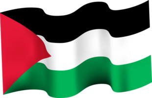 acenando bandeira do Palestina png