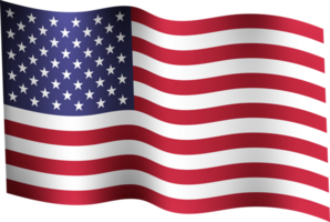 Waving Flag of United States png