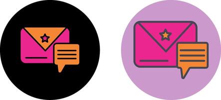 Message Icon Design vector