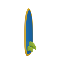 tabla de surf 3d ilustración png