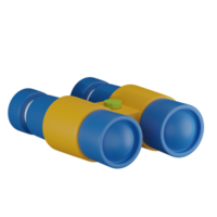 ilustração 3d binocular png