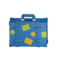 Suitcase 3D illustration png